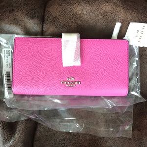 thin coach wallet